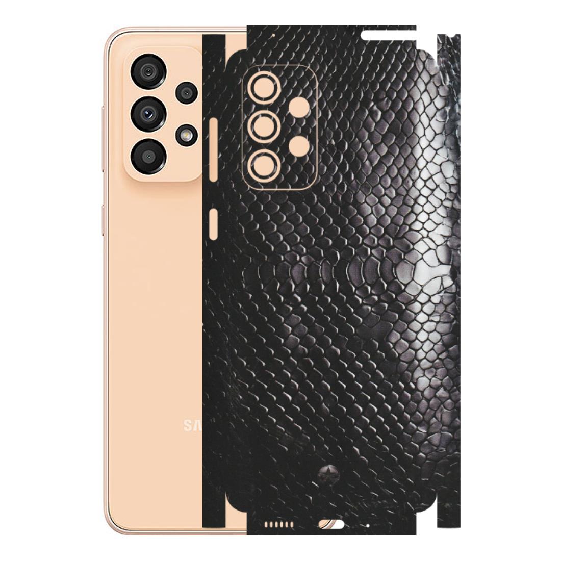 Samsung A/S Series Phone Skins (All Models) - Black Snack Leather - Matte Finish (M-147) Samsung Galaxy A33(5G)