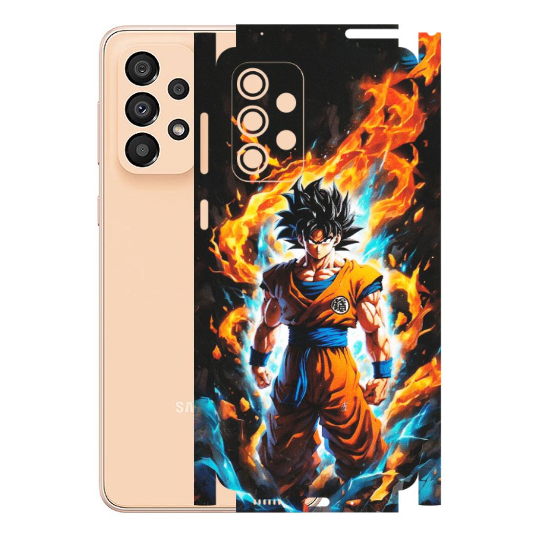 Samsung A/S Series Phone Skins (All Models) - Goku Transformation Anime - Matte Finish (M-159) Samsung Galaxy A33(5G)