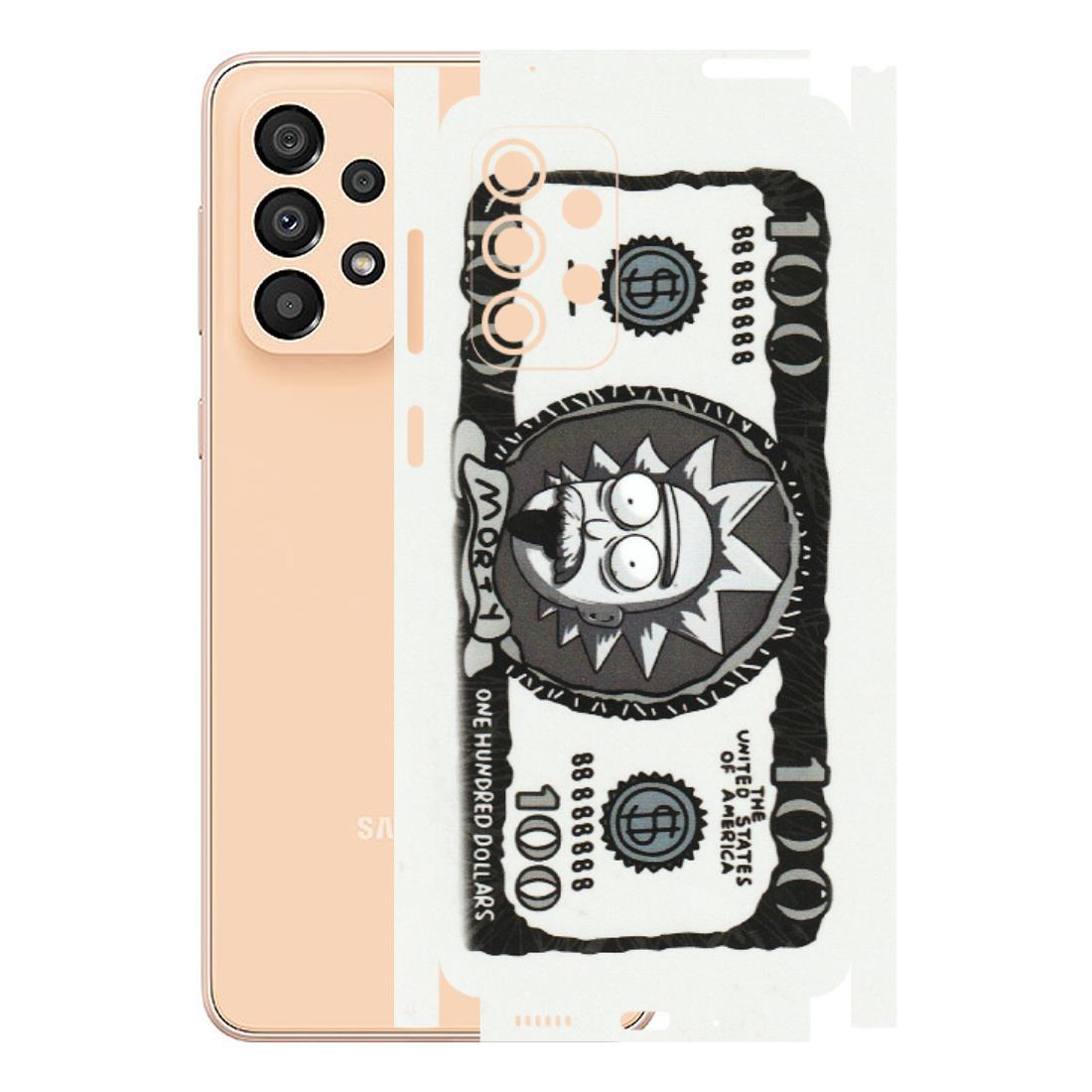 Samsung A/S Series Phone Skins (All Models) - Rick And Morty Hundred Dollar Anime - Matte Finish (M-161) Samsung Galaxy A33(5G)