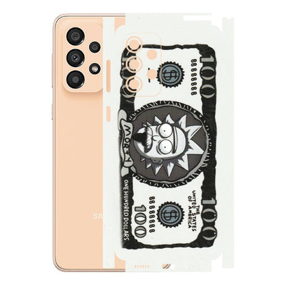 Samsung A/S Series Phone Skins (All Models) - Rick And Morty Hundred Dollar Anime - Matte Finish (M-161) Samsung Galaxy A33(5G)