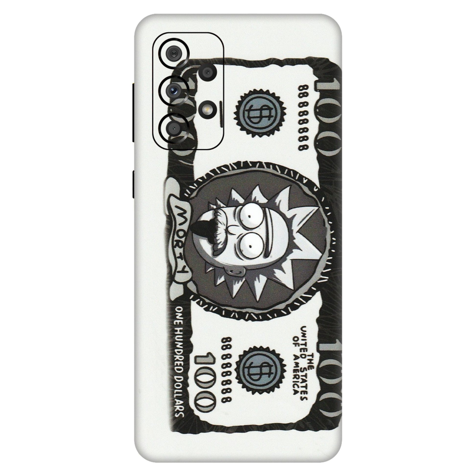 Samsung A/S Series Phone Skins (All Models) - Rick And Morty Hundred Dollar Anime - Matte Finish (M-161) Samsung Galaxy A33(5G)