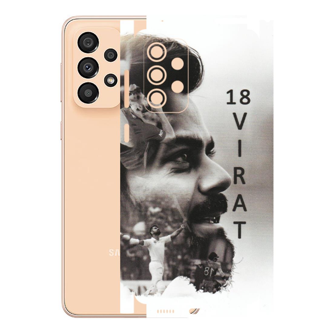 Samsung A/S Series Phone Skins (All Models) - Virat Kohli Cricketer - Matte Finish (M-163) Samsung Galaxy A33(5G)