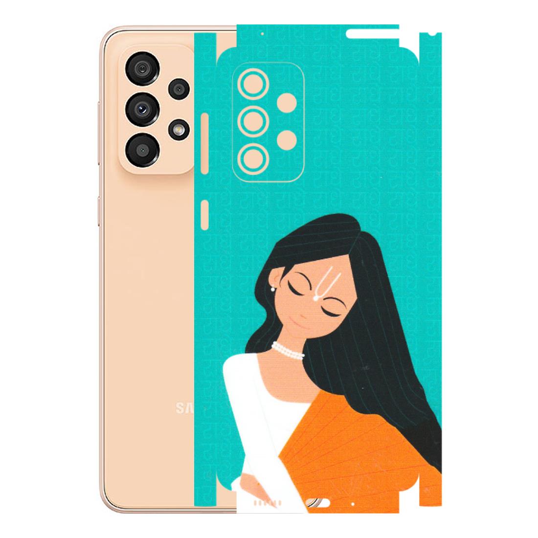 Samsung A/S Series Phone Skins (All Models) - Radhe Radhe With Hindu Symbol - Matte Finish (M-164) Samsung Galaxy A33(5G)
