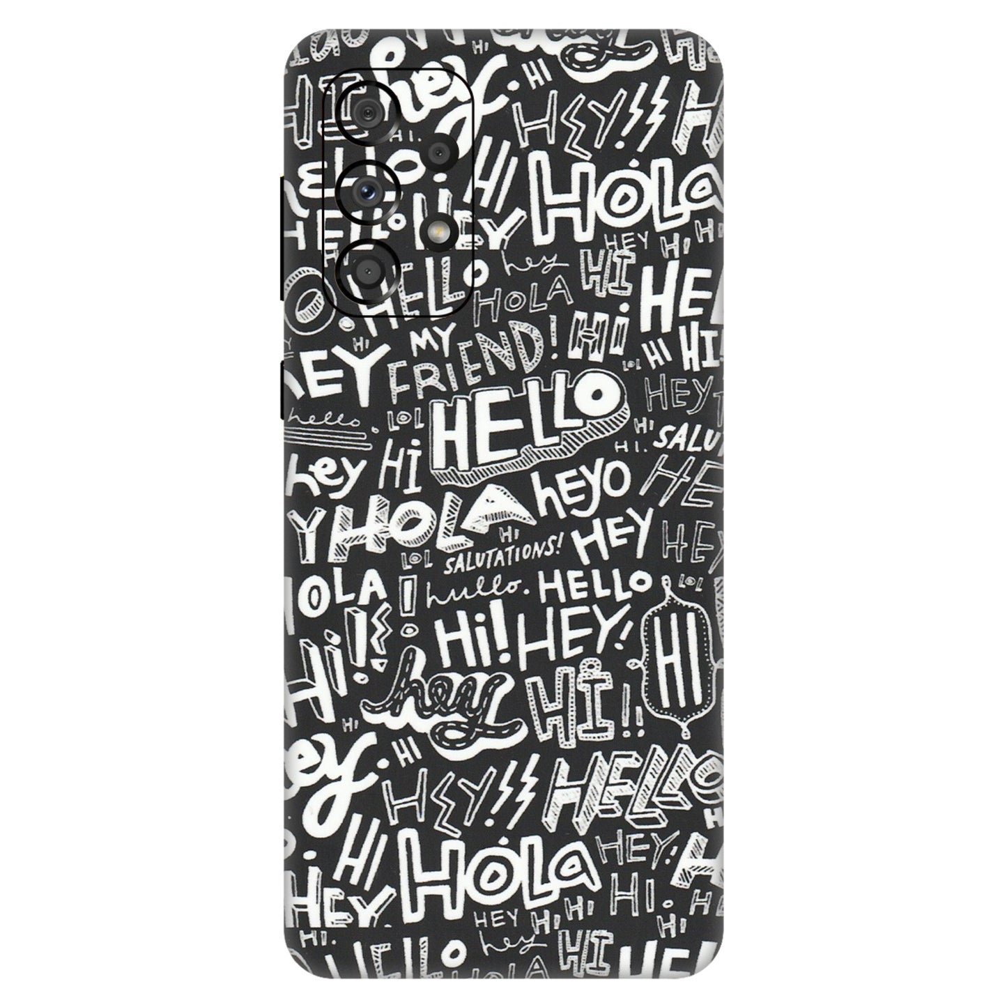 Samsung A/S Series Phone Skins (All Models) - Hi Hello Doodles - Matte Finish (M-25) Samsung Galaxy A33(5G)