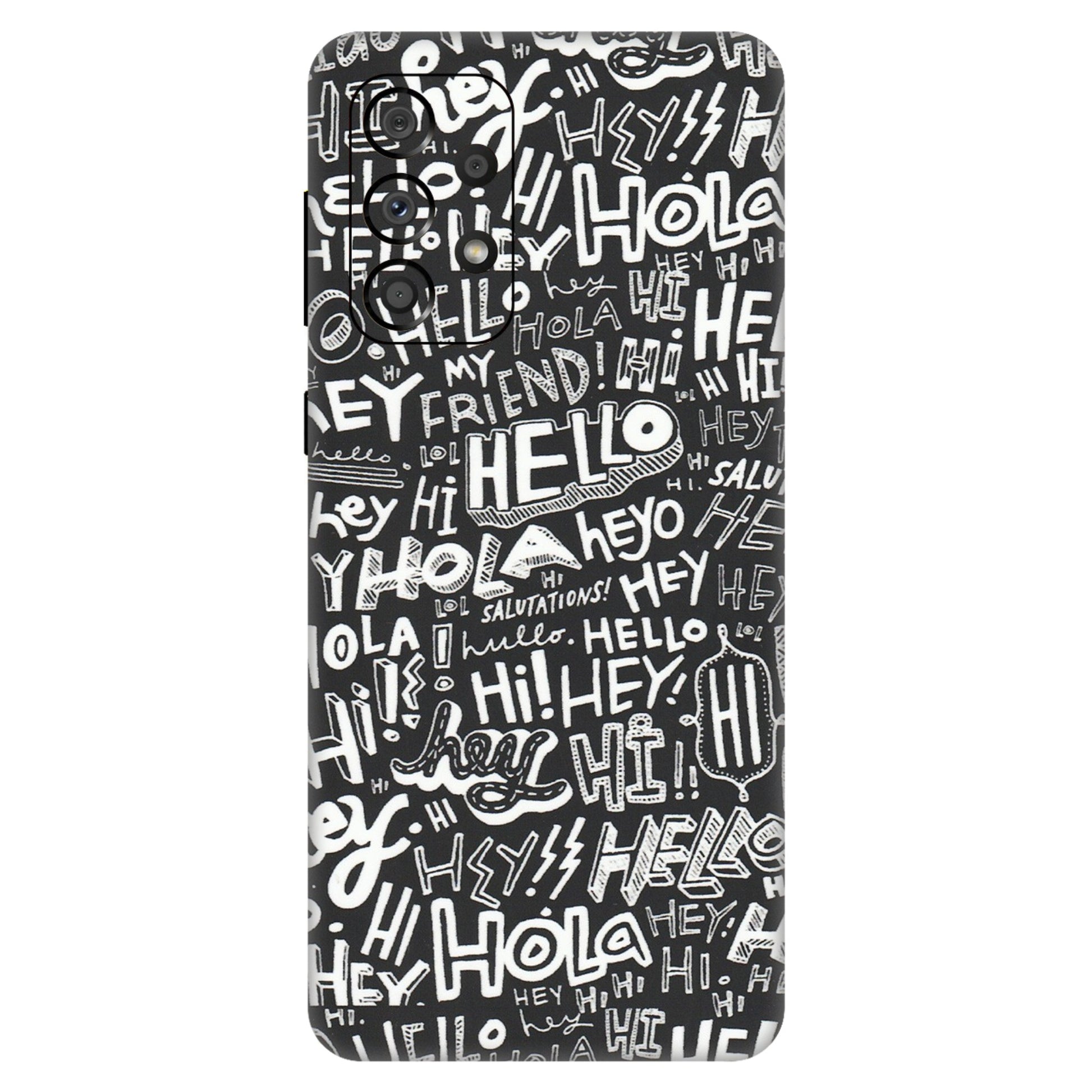 Samsung A/S Series Phone Skins (All Models) - Hi Hello Doodles - Matte Finish (M-25) Samsung Galaxy A33(5G)