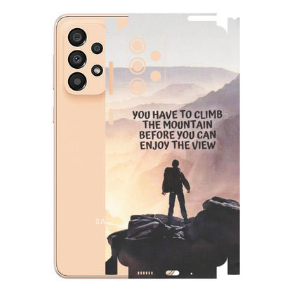 Samsung A/S Series Phone Skins (All Models) - Motivational Hiking Mountain - Matte Finish (M-28) Samsung Galaxy A33(5G)