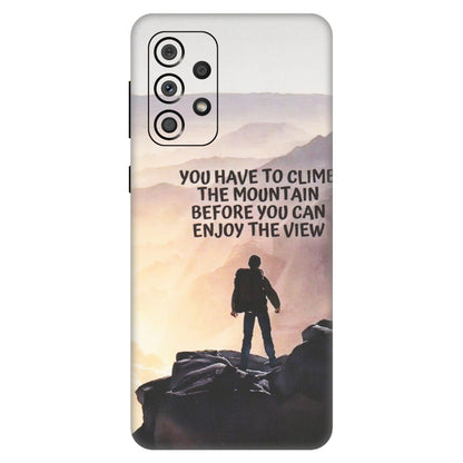 Samsung A/S Series Phone Skins (All Models) - Motivational Hiking Mountain - Matte Finish (M-28) Samsung Galaxy A33(5G)