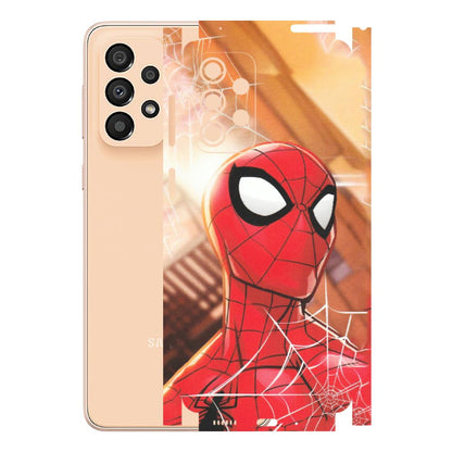 Samsung A/S Series Phone Skins (All Models) - Spiderman Face New - Matte Finish (M-41) Samsung Galaxy A33(5G)