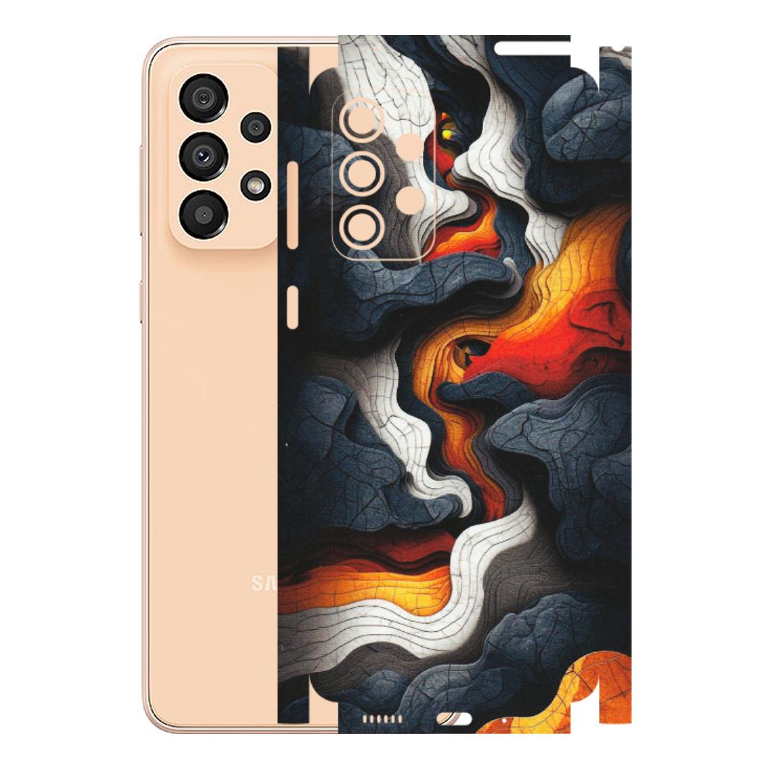 Samsung A/S Series Phone Skins (All Models) - Abstract Volcanic Layers - Matte Finish (M-52) Samsung Galaxy A33(5G)