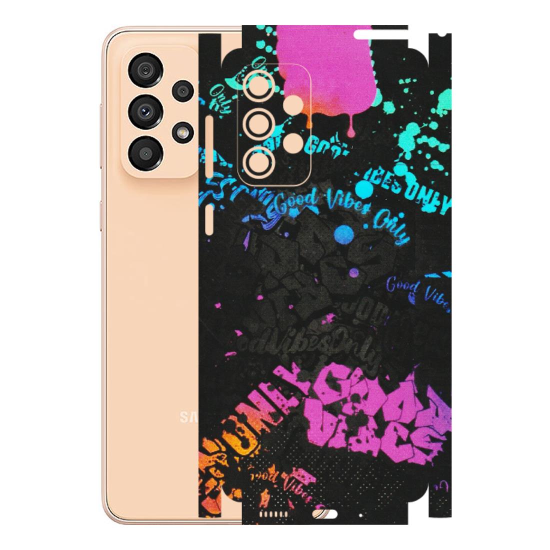 Samsung A/S Series Phone Skins (All Models) - Majestic Black Vibes - Matte Finish (M-62) Samsung Galaxy A33(5G)