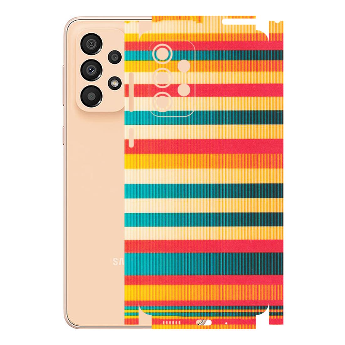 Samsung A/S Series Phone Skins (All Models) - Colourful Stripes Soothing Effect - Matte Finish (M-86) Samsung Galaxy A33(5G)