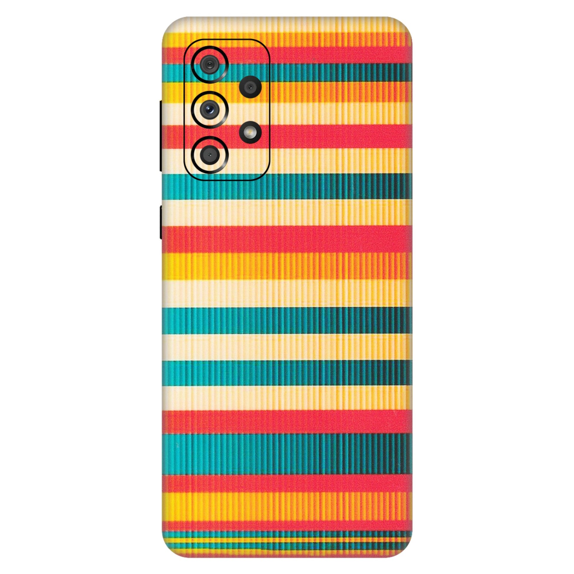 Samsung A/S Series Phone Skins (All Models) - Colourful Stripes Soothing Effect - Matte Finish (M-86) Samsung Galaxy A33(5G)