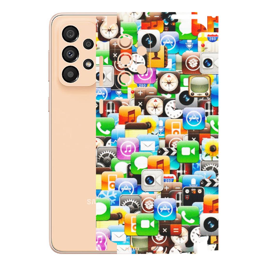 Samsung A/S Series Phone Skins (All Models) - All Apple Icons - Matte Finish (M-93) Samsung Galaxy A33(5G)