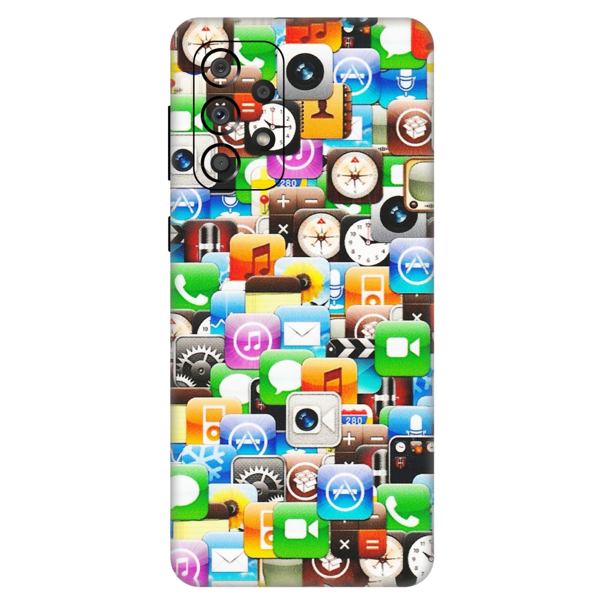 Samsung A/S Series Phone Skins (All Models) - All Apple Icons - Matte Finish (M-93) Samsung Galaxy A33(5G)