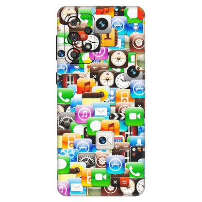 Samsung A/S Series Phone Skins (All Models) - All Apple Icons - Matte Finish (M-93) Samsung Galaxy A33(5G)