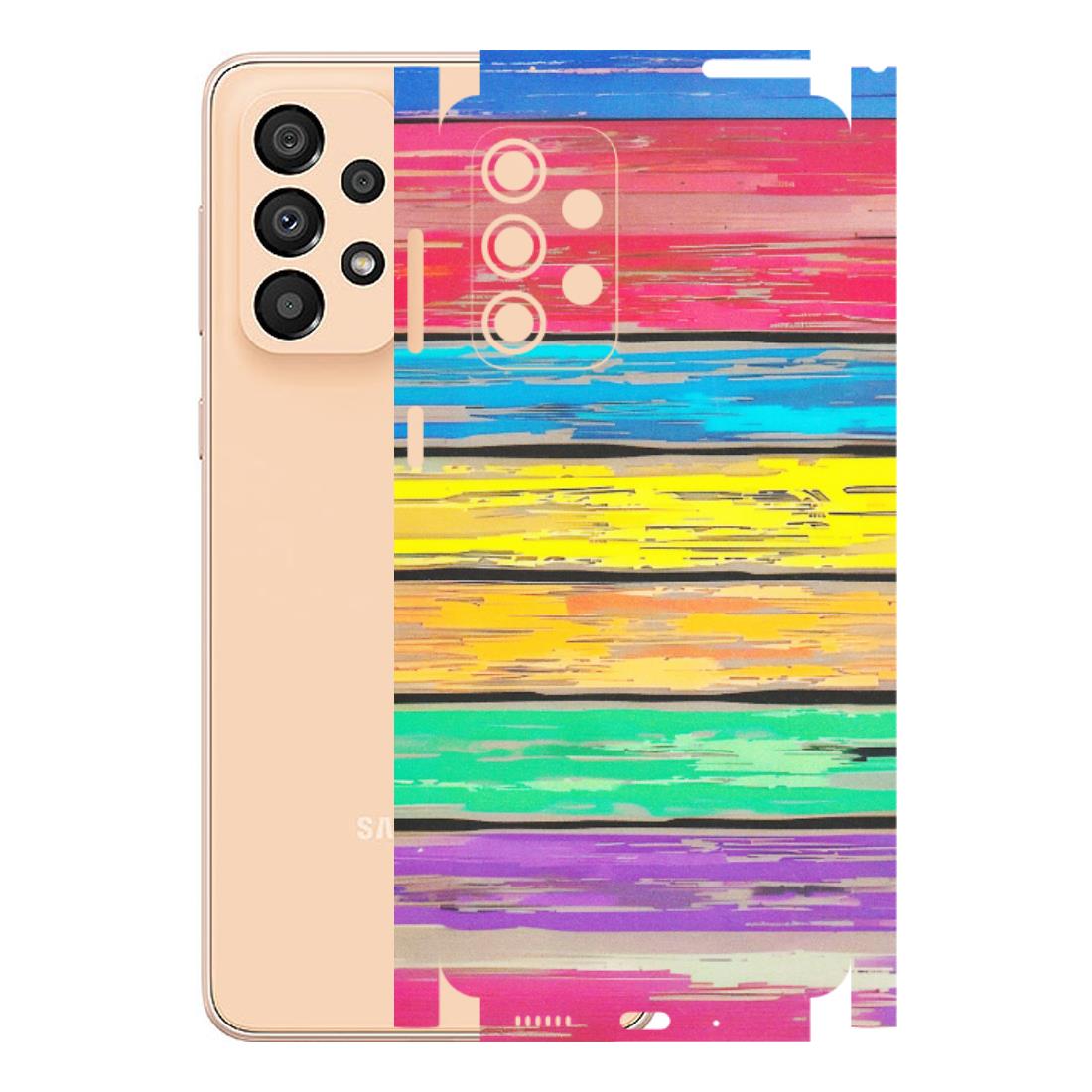 Samsung A/S Series Phone Skins (All Models) - Multi Colour Wooden Wall - Matte Finish (M-96) Samsung Galaxy A33(5G)