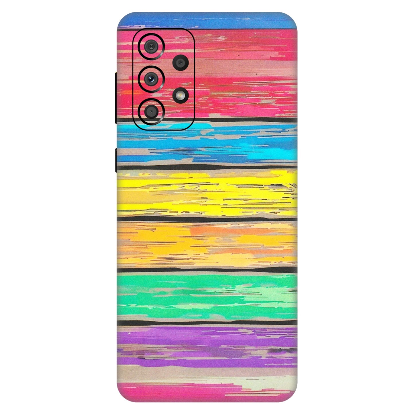 Samsung A/S Series Phone Skins (All Models) - Multi Colour Wooden Wall - Matte Finish (M-96) Samsung Galaxy A33(5G)