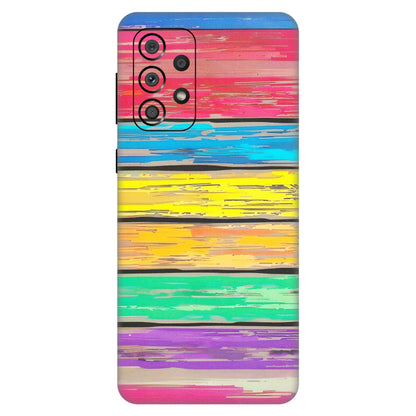 Samsung A/S Series Phone Skins (All Models) - Multi Colour Wooden Wall - Matte Finish (M-96) Samsung Galaxy A33(5G)