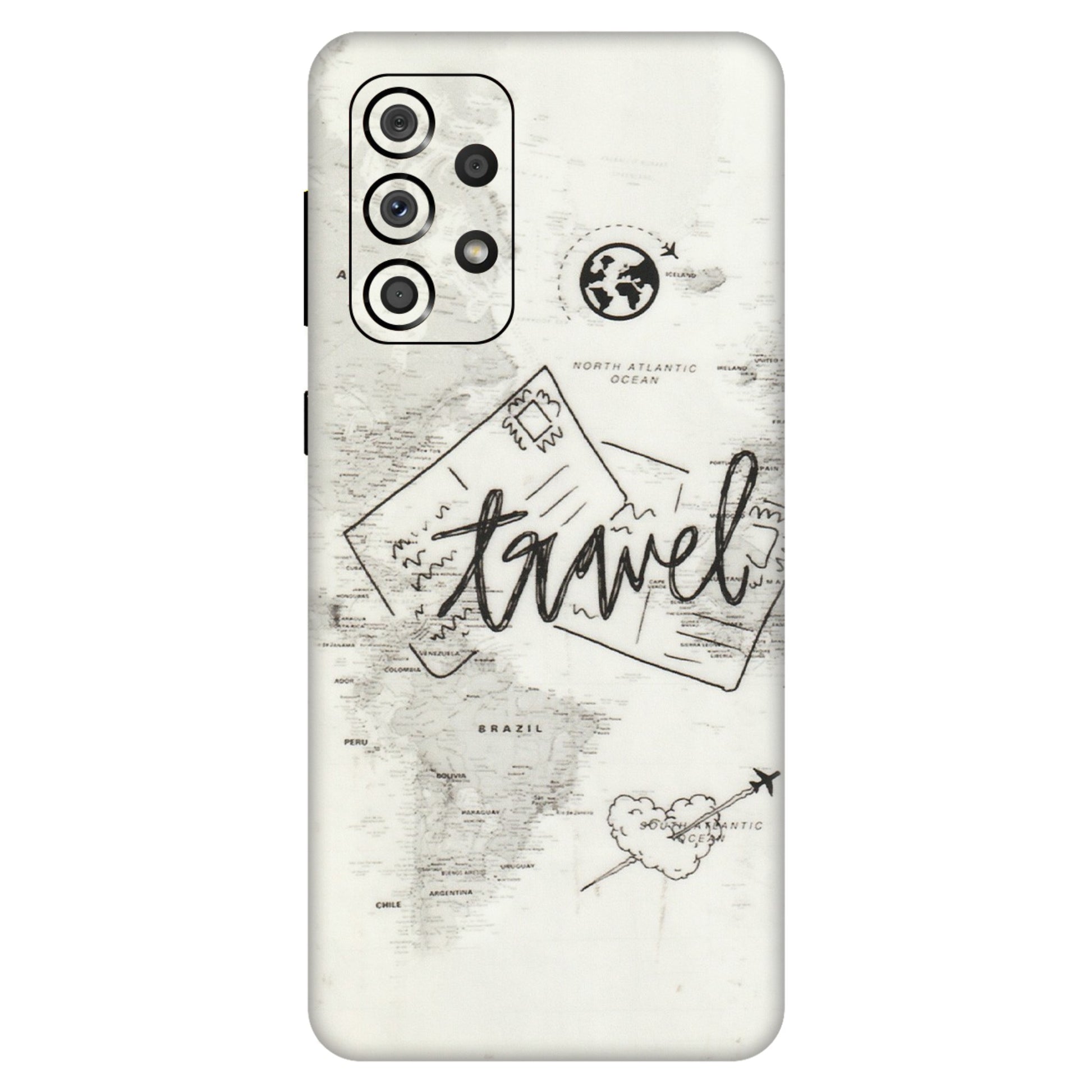 Samsung A/S Series Phone Skins (All Models) - Travel Ticket - Transparent Finish (T-06) Samsung Galaxy A33(5G)
