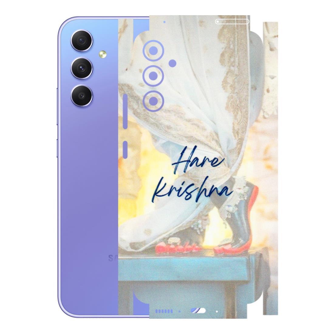 Samsung A/S Series Phone Skins (All Models) - Hare Krishna - 3D Embossed Finish (L-03) Samsung Galaxy A34 (5G)
