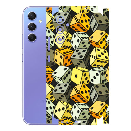 Samsung A/S Series Phone Skins (All Models) - Dices Of Life - 3D Embossed Finish (L-04) Samsung Galaxy A34 (5G)