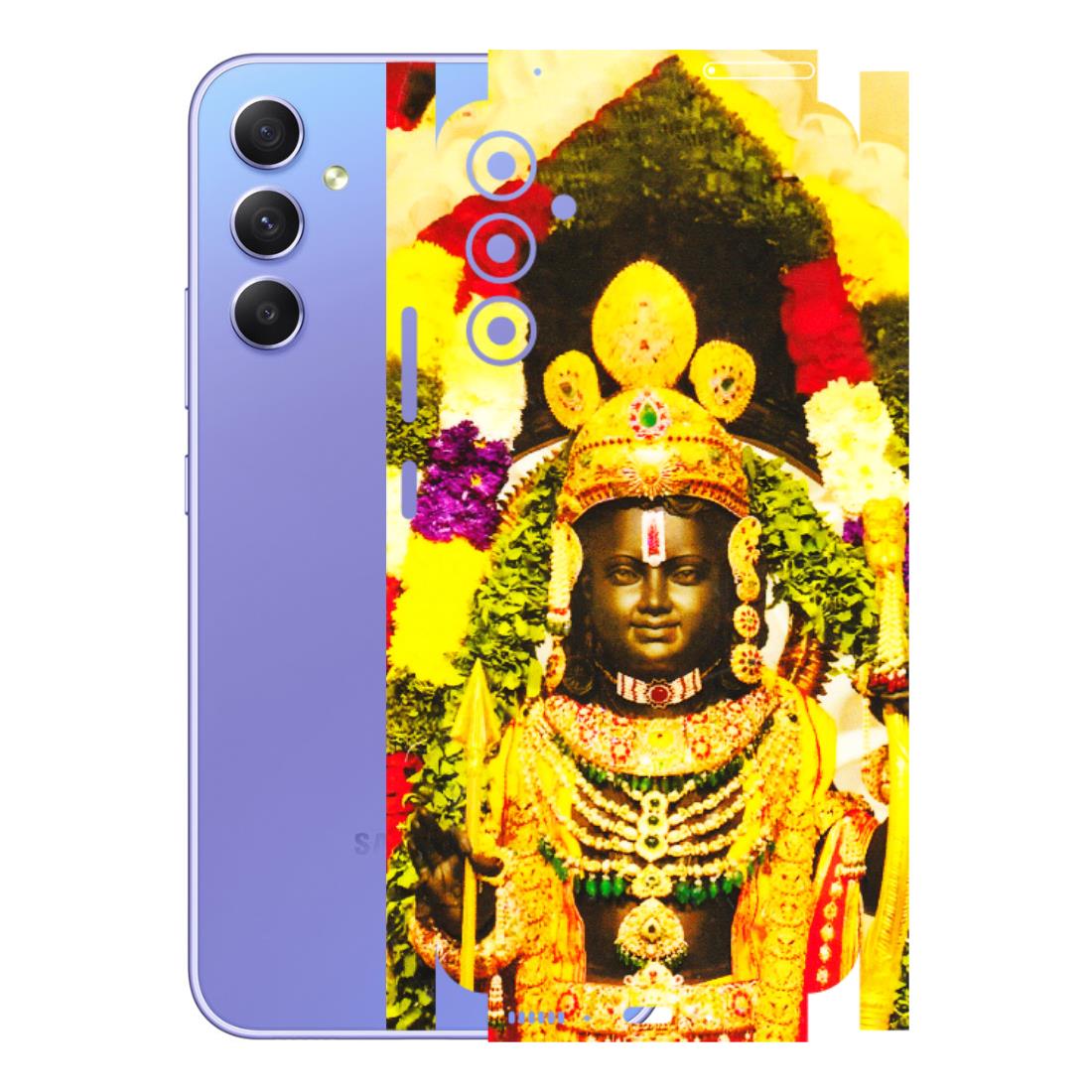 Samsung A/S Series Phone Skins (All Models) - Ram Lalla Ayodhya - 3D Embossed Finish (L-103) Samsung Galaxy A34 (5G)