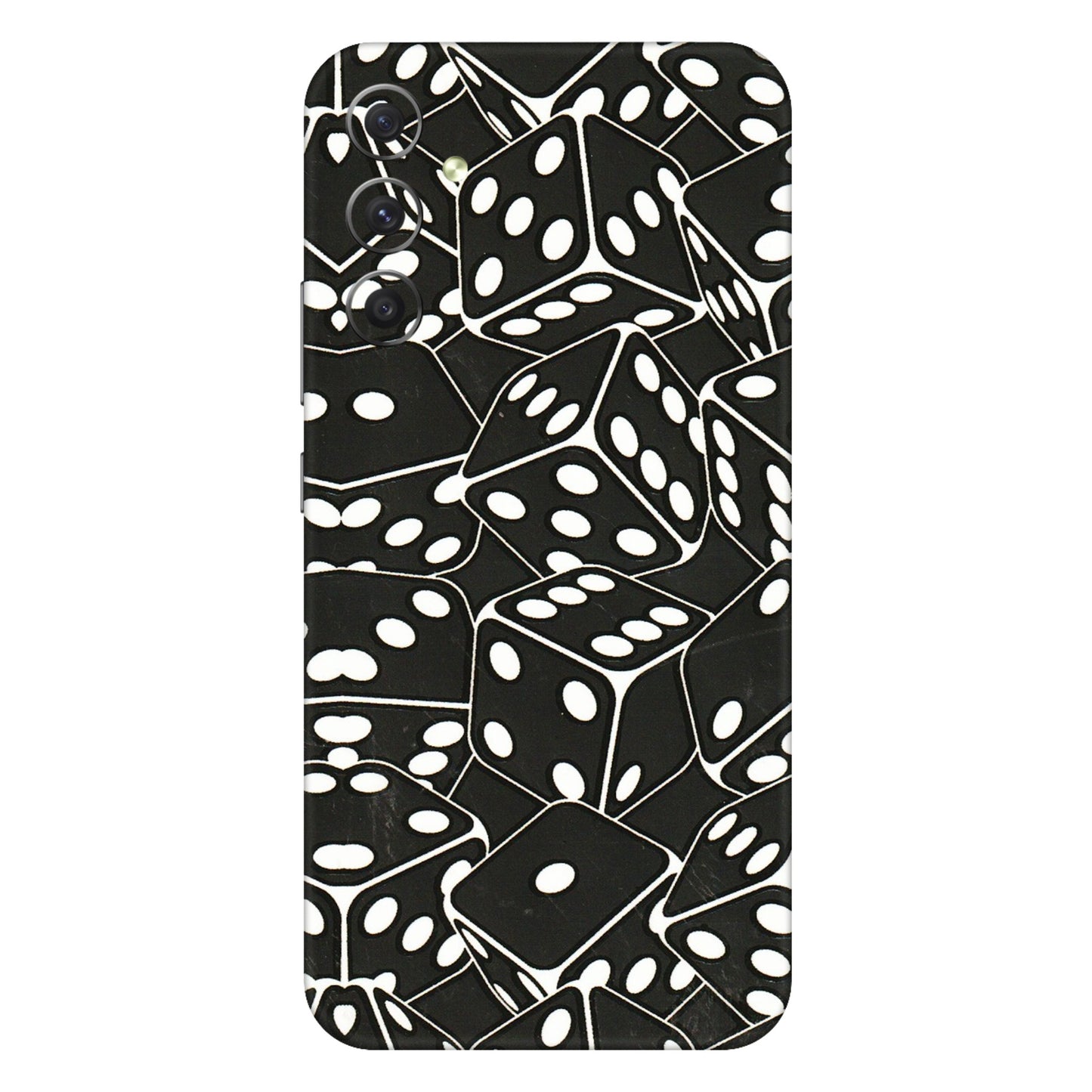 Samsung A/S Series Phone Skins (All Models) - Big Black Dices - 3D Embossed Finish (L-106) Samsung Galaxy A34 (5G)