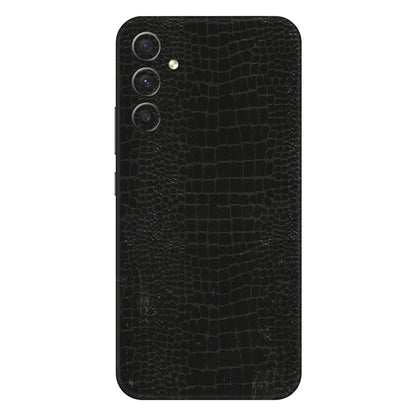 Samsung A/S Series Phone Skins (All Models) - Snake Leather Black - 3D Embossed Finish (L-107) Samsung Galaxy A34 (5G)