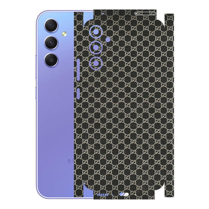Samsung A/S Series Phone Skins (All Models) - Black G Print - 3D Embossed Finish (L-109) Samsung Galaxy A34 (5G)