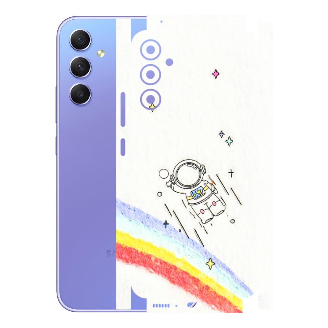 Samsung A/S Series Phone Skins (All Models) - Milkyway Astronaut - 3D Embossed Finish (L-110) Samsung Galaxy A34 (5G)