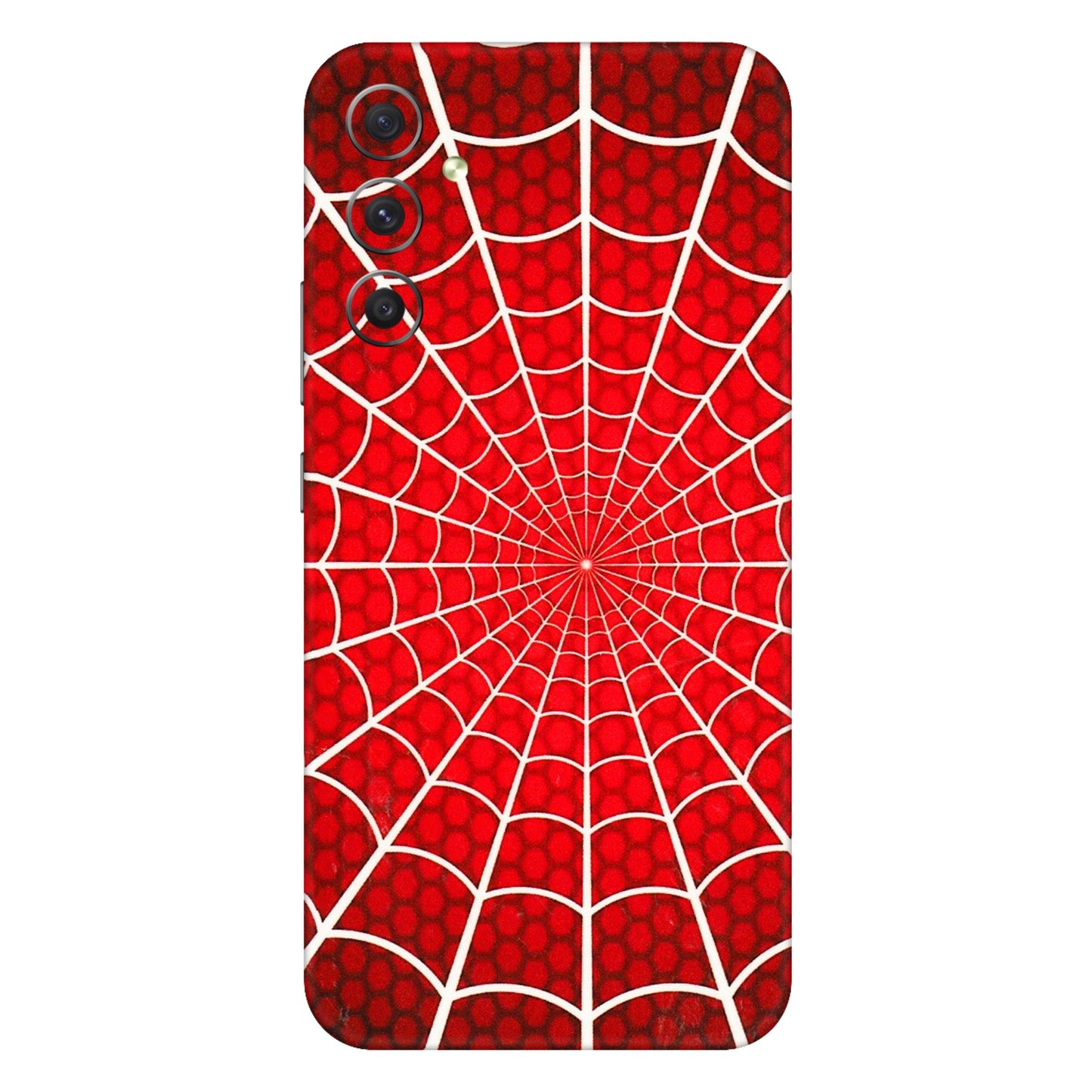 Samsung A/S Series Phone Skins (All Models) - Classic Spidey Web - 3D Embossed Finish (L-115) Samsung Galaxy A34 (5G)