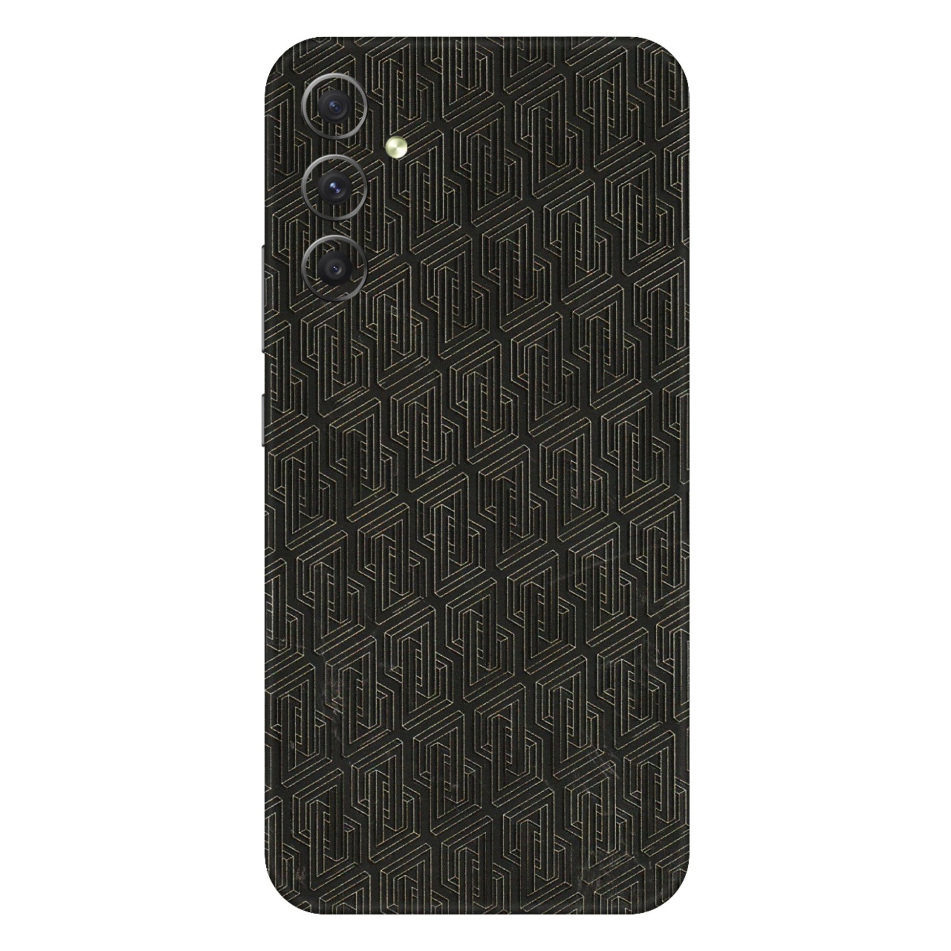 Samsung A/S Series Phone Skins (All Models) - Black Abstract Pattern - 3D Embossed Finish (L-117) Samsung Galaxy A34 (5G)