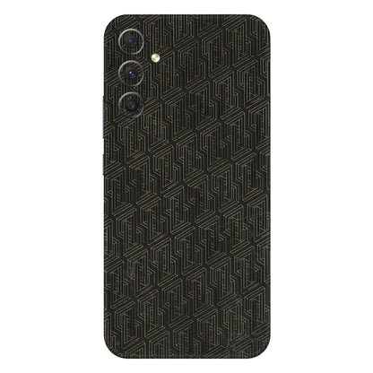 Samsung A/S Series Phone Skins (All Models) - Black Abstract Pattern - 3D Embossed Finish (L-117) Samsung Galaxy A34 (5G)
