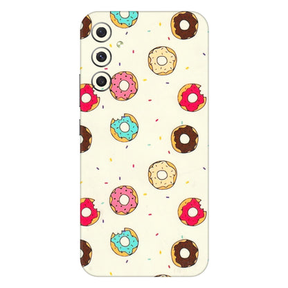 Samsung A/S Series Phone Skins (All Models) - Mini Donuts Doodle Art - 3D Embossed Finish (L-122) Samsung Galaxy A34 (5G)