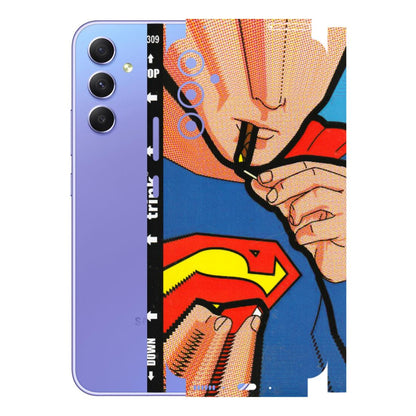 Samsung A/S Series Phone Skins (All Models) - Superman Sutta - 3D Embossed Finish (L-130) Samsung Galaxy A34 (5G)