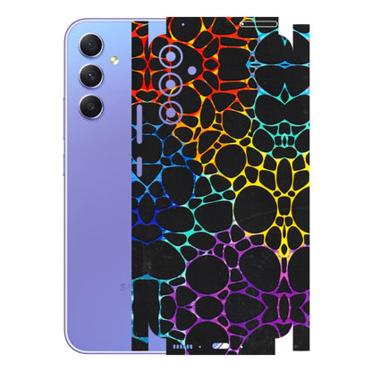 Samsung A/S Series Phone Skins (All Models) - Abstract Art MultiColour - 3D Embossed Finish (L-133) Samsung Galaxy A34 (5G)
