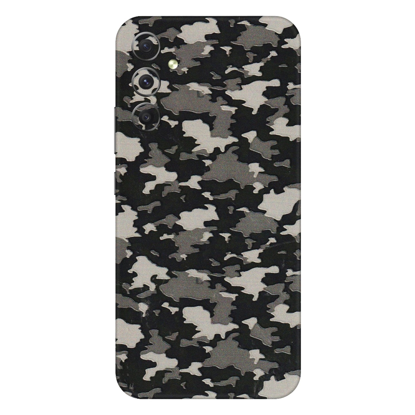 Samsung A/S Series Phone Skins (All Models) - Black/Grey Camoflaunge - 3D Embossed Finish (L-142) Samsung Galaxy A34 (5G)
