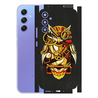 Samsung A/S Series Phone Skins (All Models) - Classy Smart Owl - 3D Embossed Finish (L-144) Samsung Galaxy A34 (5G)