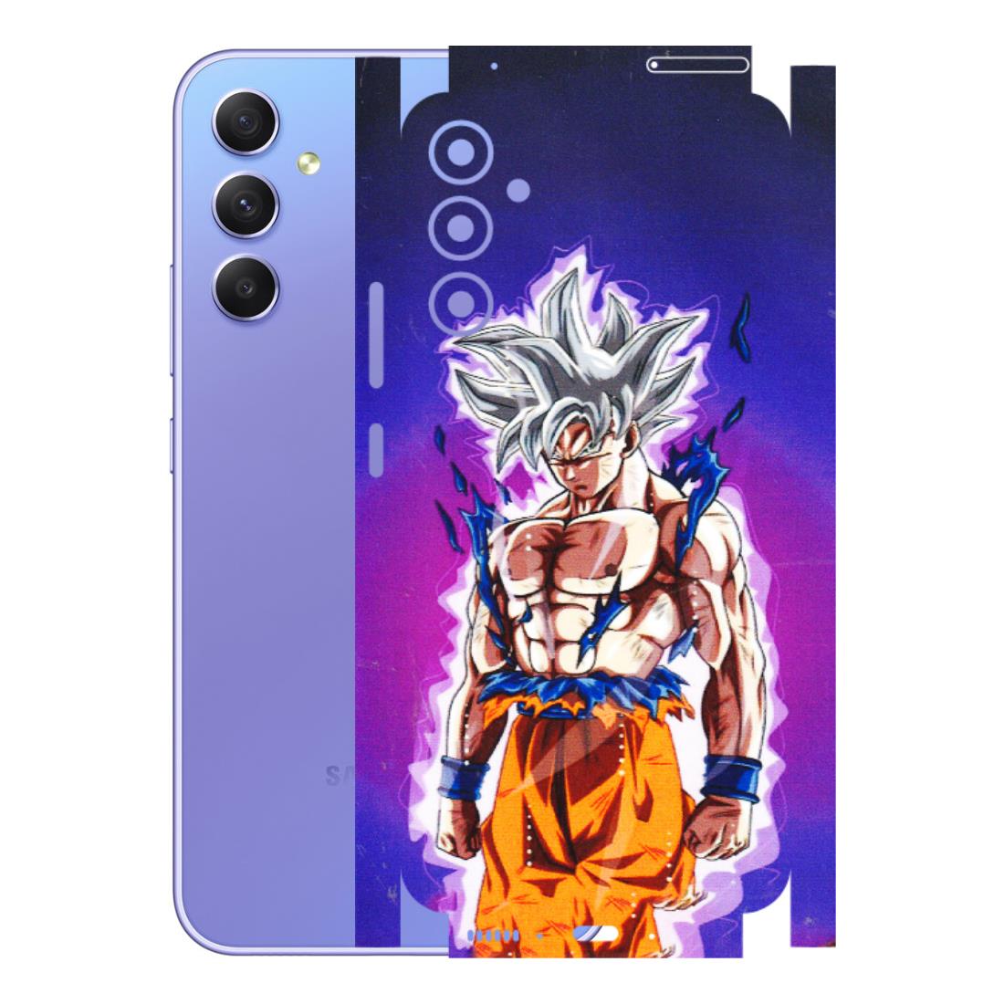 Samsung A/S Series Phone Skins (All Models) - Goku Purple Anime - 3D Embossed Finish (L-147) Samsung Galaxy A34 (5G)