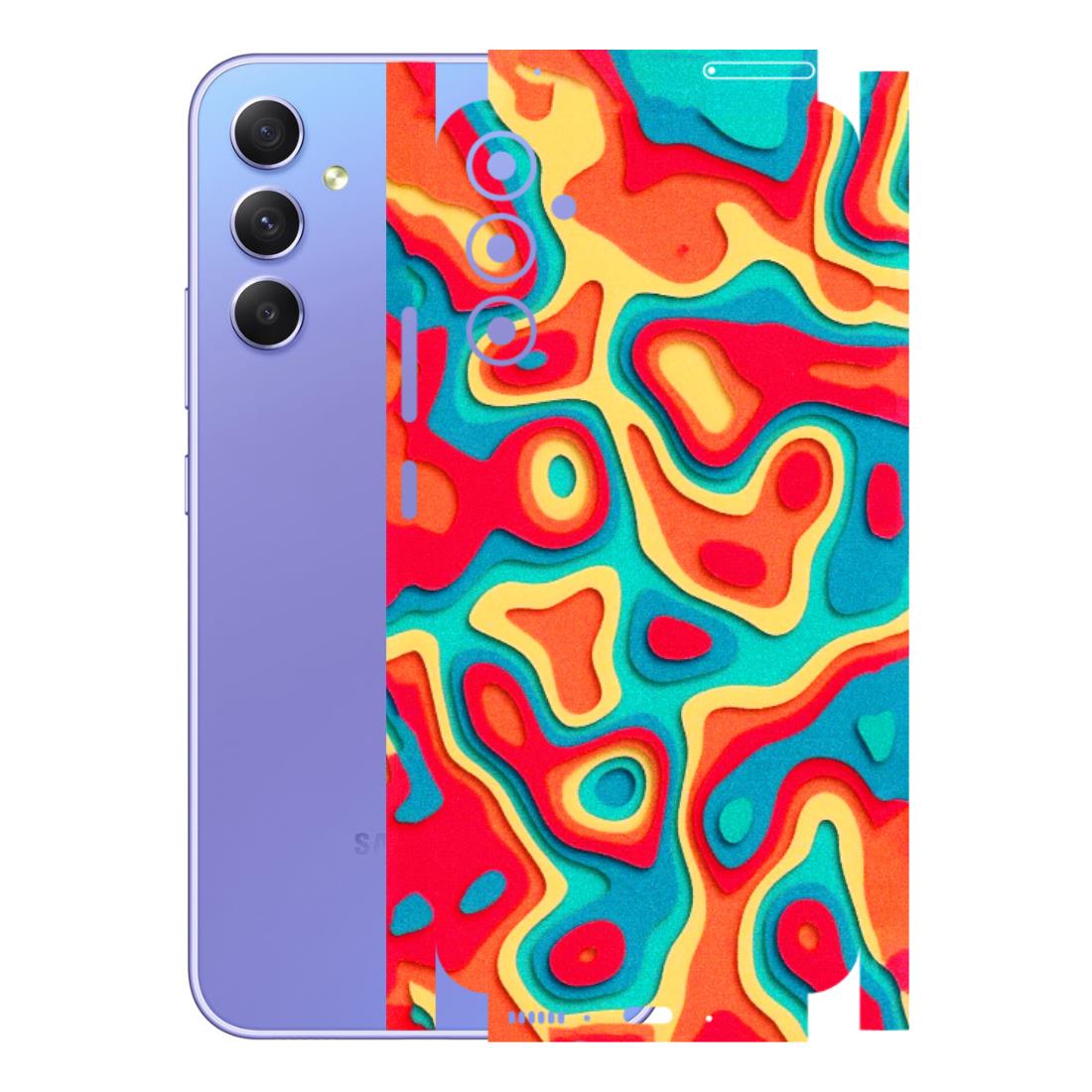 Samsung A/S Series Phone Skins (All Models) - Abstract Swirl - 3D Embossed Finish (L-150) Samsung Galaxy A34 (5G)