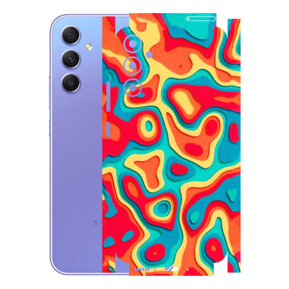 Samsung A/S Series Phone Skins (All Models) - Abstract Swirl - 3D Embossed Finish (L-150) Samsung Galaxy A34 (5G)