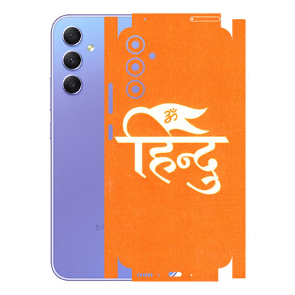 Samsung A/S Series Phone Skins (All Models) - Hindu Kesari - 3D Embossed Finish (L-154) Samsung Galaxy A34 (5G)
