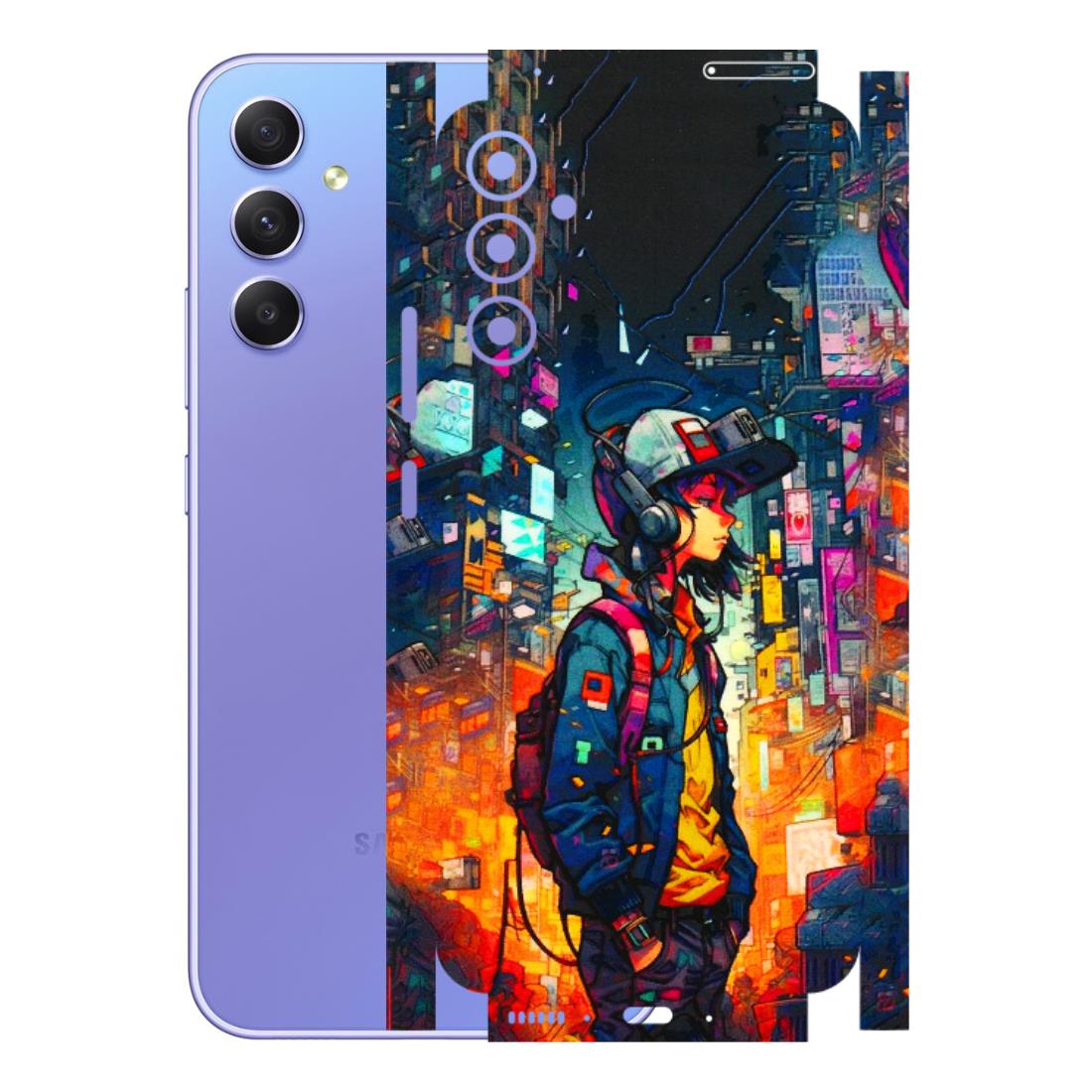 Samsung A/S Series Phone Skins (All Models) - Street Anime Guy - 3D Embossed Finish (L-158) Samsung Galaxy A34 (5G)