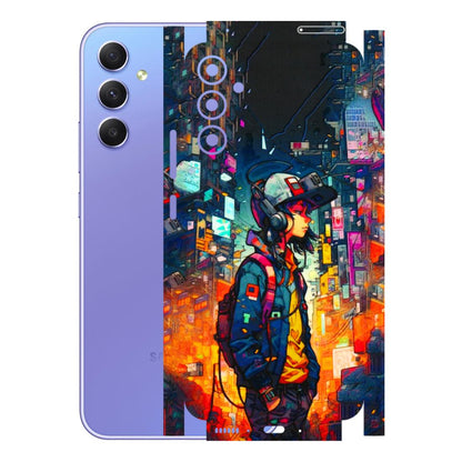Samsung A/S Series Phone Skins (All Models) - Street Anime Guy - 3D Embossed Finish (L-158) Samsung Galaxy A34 (5G)