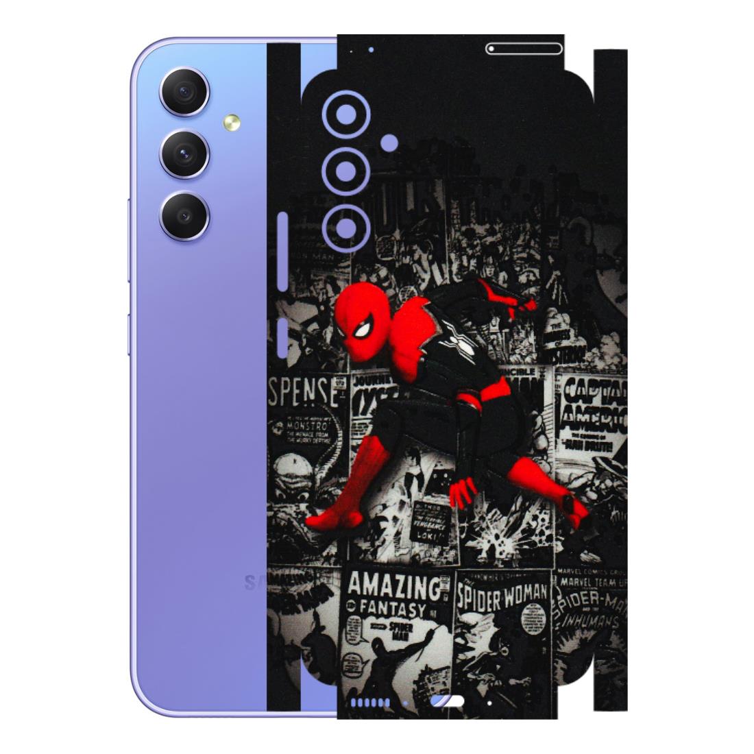 Samsung A/S Series Phone Skins (All Models) - SpiderMan New - 3D Embossed Finish (L-162) Samsung Galaxy A34 (5G)