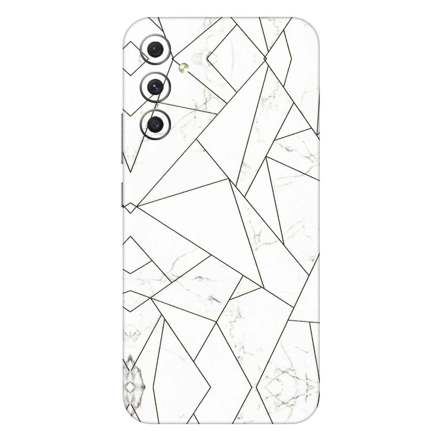 Samsung A/S Series Phone Skins (All Models) - Luxury White Marble Effect - 3D Embossed Finish (L-168) Samsung Galaxy A34 (5G)