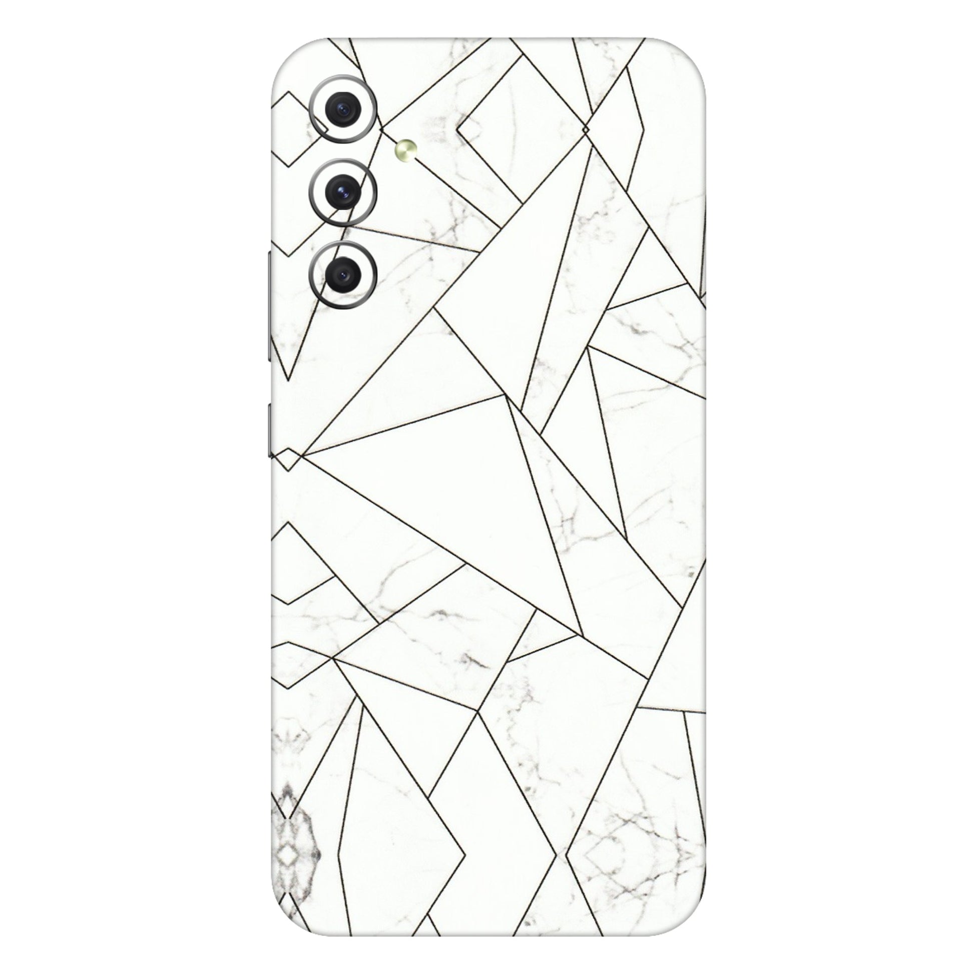 Samsung A/S Series Phone Skins (All Models) - Luxury White Marble Effect - 3D Embossed Finish (L-168) Samsung Galaxy A34 (5G)