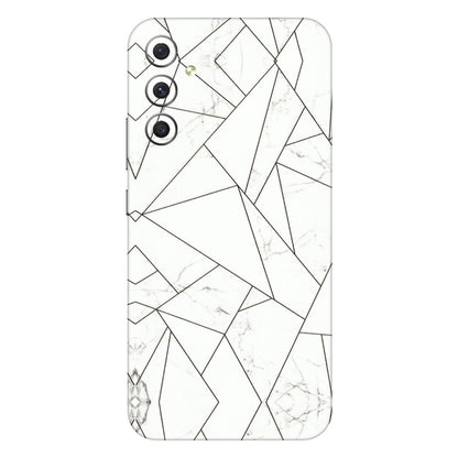 Samsung A/S Series Phone Skins (All Models) - Luxury White Marble Effect - 3D Embossed Finish (L-168) Samsung Galaxy A34 (5G)