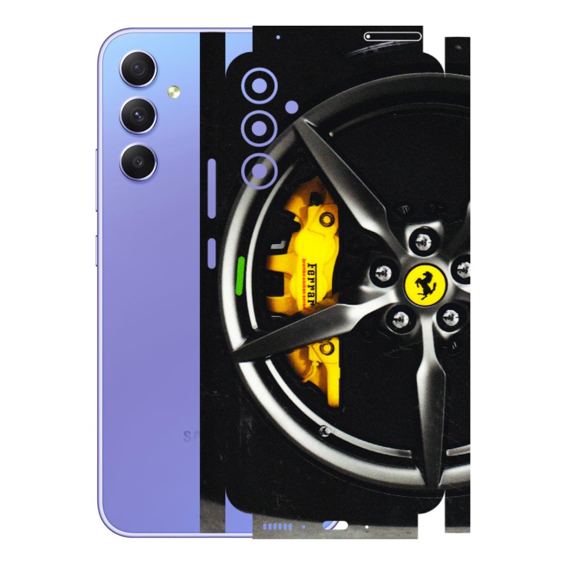 Samsung A/S Series Phone Skins (All Models) - Ferrari Wheel Alloy - 3D Embossed Finish (L-173) Samsung Galaxy A34 (5G)