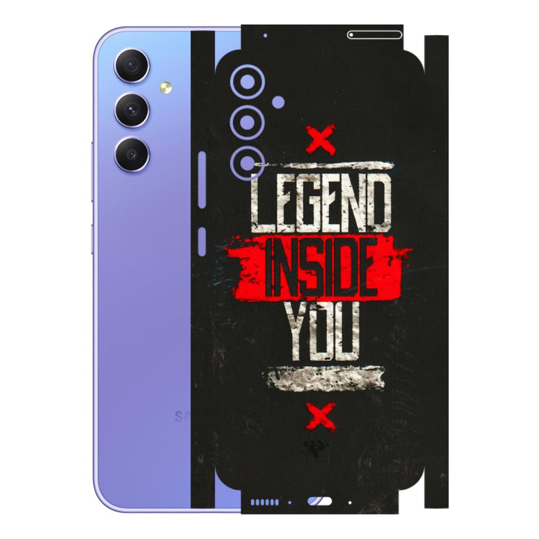 Samsung A/S Series Phone Skins (All Models) - Legend Inside You - 3D Embossed Finish (L-186) Samsung Galaxy A34 (5G)